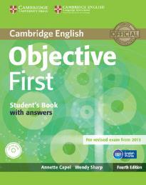 OBJECTIVE FIRST STUDENT'S BOOK W/A (+ CD-ROM) 4TH ED