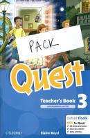 QUEST 3 TEACHER'S BOOK  PACK SPECIAL OFFER (TCHR'S STUDENT'S BOOK + TEACHER'S BOOK  WORKBOOK + TEACHER'S BOOK  GRAMMAR + TEACHER'S BOOK  COMPANION + TEACHER'S BOOK  TEST + AUDIO CD)