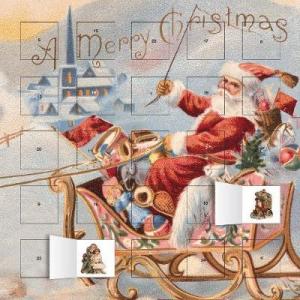 SANTA'S SLEIGH ADVENT CALENDAR HC