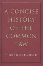 A CONCISE HISTORY OF THE COMMON LAW Paperback