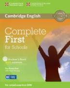 COMPLETE FIRST FOR SCHOOLS STUDENT'S BOOK W/A (+ CD-ROM)