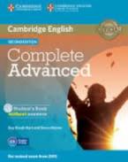 COMPLETE ADVANCED STUDENT'S BOOK WO/A (+ CD-ROM) 2ND ED