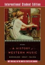 A HISTORY OF WESTERN MUSIC  Paperback