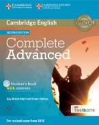 COMPLETE ADVANCED STUDENT'S BOOK W/A (+ CD-ROM +TESTBANK) 2ND ED