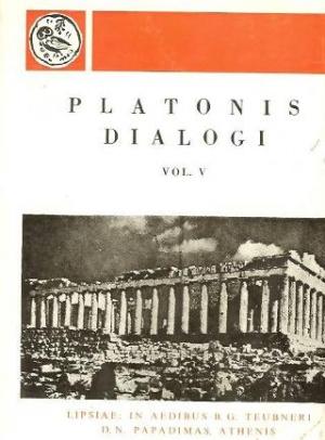 Platonis dialogi, vol. V (Πλάτωνος διάλογοι, τόμος Ε')