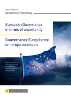 European Governance in times of uncertainty