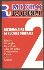 MICRO ROBERT (DICTIONNAIRE DE LA LANGUE FRANCAISE) @ Paperback