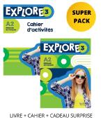 EXPLORE 3 SUPER PACK (LIVRE + CAHIER + CADEAU SURPRISE)