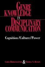 GENRE KNOWLEDGE INDISCIPLINARY COMMUNICATION