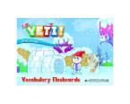 LITTLE YETI! PRE-PRIMARY VOCABULARY FLASHCARDS