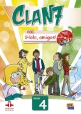 CLAN 7 HOLA AMIGOS 4 ALUMNO (+ CD-ROM)