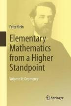 ELEMENTARY MATHEMATICS FROM A HIGHER STANDPOINT : GEOMETRY VOL.2 Paperback