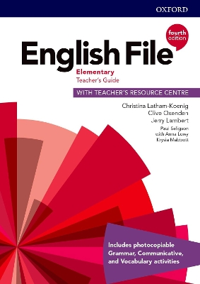 ENGLISH FILE ELEMENTARY Teacher's Book GUIDE (+ Teacher's Book RESOURCE) 4TH ED