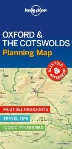LONELY PLANET OXFORD & THE COTSWOLDS PLANNING MAP 1 MAP - END DATE 30/4/2025