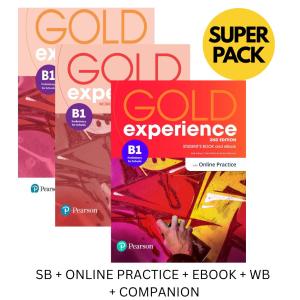 GOLD EXPERIENCE B1 SUPER PACK (Student's Book + ONLINE PRACTICE + EBOOK + Workbook + COMPANION) 2ND ED